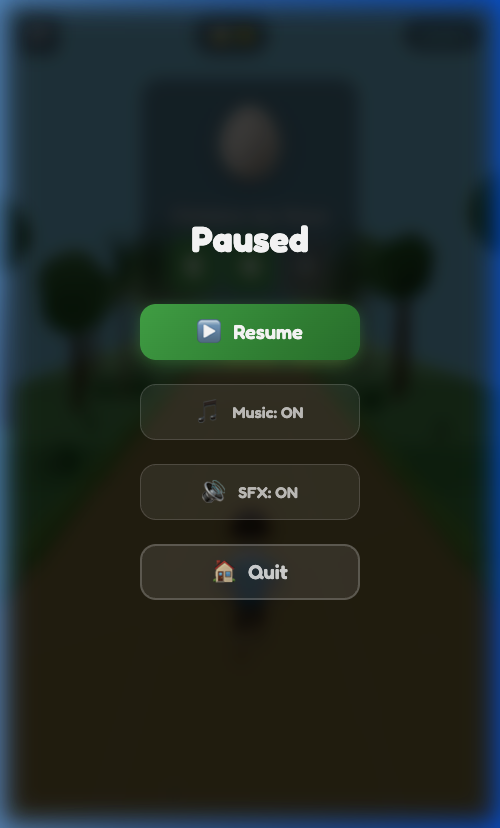 Letter Run — Different level